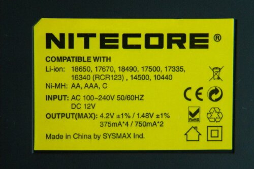 Универсальное зарядное устройство Nitecore SYSMAX Intellicharger I4 V2 - фото 5